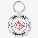 OTTERHOUND mom keychain