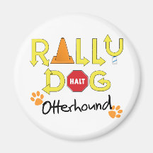 Otterhound Rally Dog Refrigerator Magnets