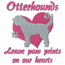 Otterhounds Leave Paw Prints Embroidered Shirt