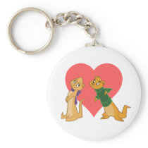 Otters in Love Keychain