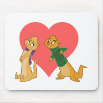 Otters in Love Mousepad