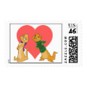 Otters in Love Postage postage by adrianropp Otters in Love Postage postage