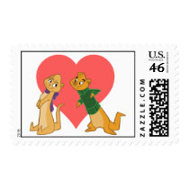 Otters in Love Postage