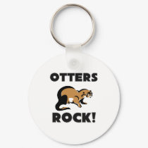 Otters Rock keychains by AnimalShirts Otters Rock keychains