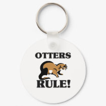 OTTERS Rule! keychains by AnimalShirts OTTERS Rule! keychains