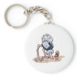 Otto von Ostrich Keychain