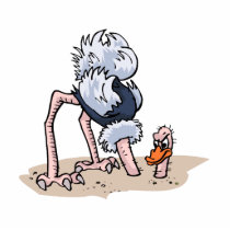 Otto von Ostrich photo sculptures