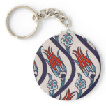Ottomans Tulip Pattern / Tile Art Keychain