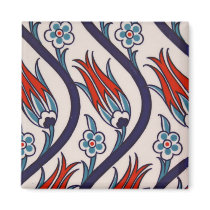 Ottomans Tulip Pattern / Tile Art Magnet