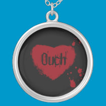 Ouch heart necklaces