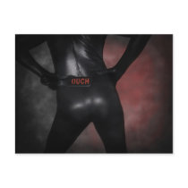 OUCH Zentai Postcard by MDKgraphics OUCH Zentai Postcard