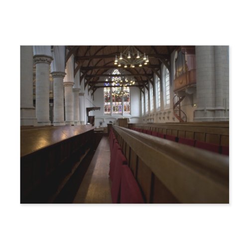Oude Kerk, Delft postcard
