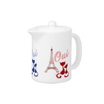 Oui Paris Elegant Eiffel Tower And Cats Design