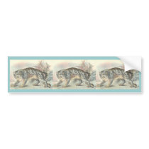 Ounce (Snow Leopard) bumper stickers by ZephyrusBooks Ounce (Snow Leopard) bumper stickers