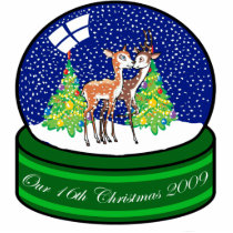 Our 16th Christmas Ornament 2009 photo sculptures by freespiritdesigns Our 16th Christmas Ornament 2009 photo sculptures
