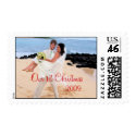 Our 1st Christmas Photo Wedding Stamp - stamp