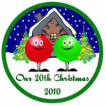 Our 20th Christmas Ornament 2010 Acrylic Cut Outs