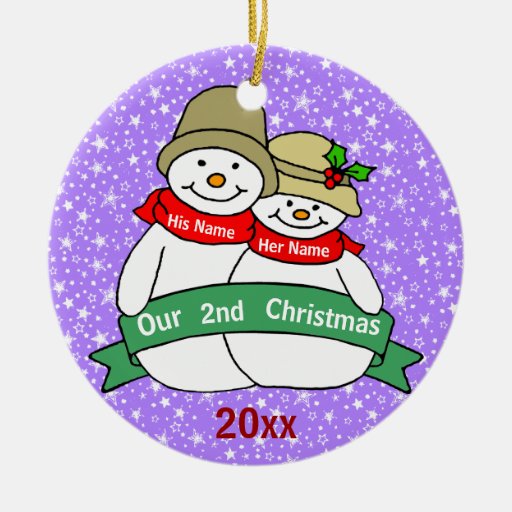our 2nd christmas ceramic ornament zazzle our 2nd christmas ceramic ornament zazzle