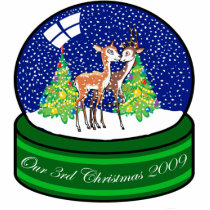 Our 3rd Christmas Ornament 2009 photo sculptures by freespiritdesigns Our 3rd Christmas Ornament 2009 photo sculptures