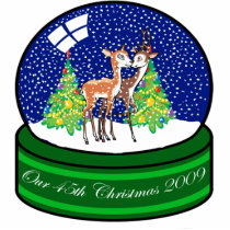 Our 45th Christmas Ornament 2009 photo sculptures by freespiritdesigns Our 45th Christmas Ornament 2009 photo sculptures
