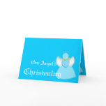 Our Angel's Christening For Boys-Customize Greeting Cards