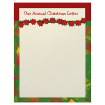 "Our Annual Christmas Letter" letterhead
