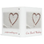 Our Beach Wedding 3 Ring Binder