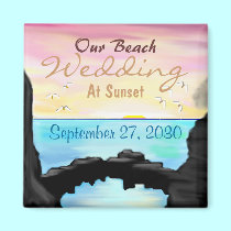 Our Beach Wedding magnets
