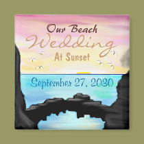 Our Beach Wedding magnets
