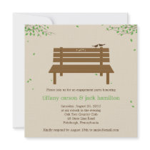 Our Bench Engagement Party Invitation