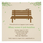 Our Bench Engagement Party Invitation invitations