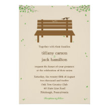 Our Bench Wedding Invitation
