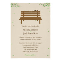 Our Bench Wedding Invitation