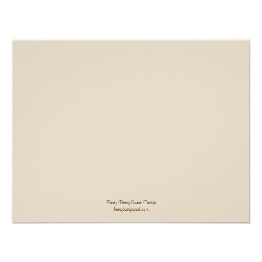 Our Bench Wedding Reception Card Personalized Invite