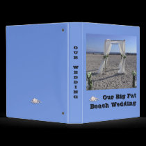 Our Big Fat Beach Wedding binders