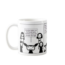 Our boyfriends had a bachelor party mugs