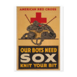 Our boys need sox Red Cross World War 2 Postcards