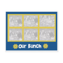 Our Bunch 6 photo retro style card postcards by partypassion Our Bunch 6 photo retro style card postcards