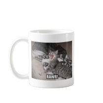 Our cat, Ana looking scary! Coffee Mugs