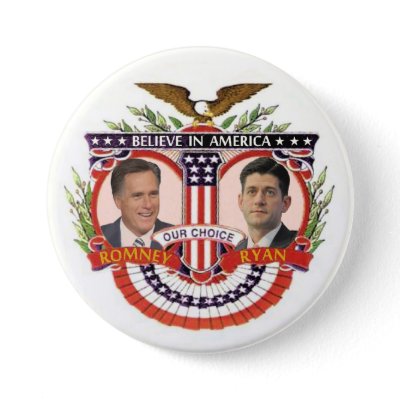 Our Choice: Romney / Ryan Pinback Button