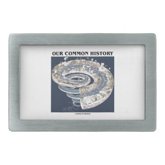 Our Common History (Earth History Timeline Spiral) Belt Buckles