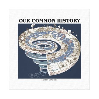 Our Common History (Earth History Timeline Spiral) Canvas Print