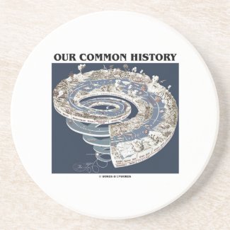 Our Common History (Earth History Timeline Spiral) Drink Coaster