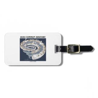Our Common History (Earth History Timeline Spiral) Tag For Bags