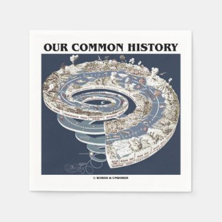 Our Common History (Earth History Timeline Spiral) Paper Napkins