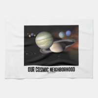 Our Cosmic Neighborhood (Solar System) Hand Towels