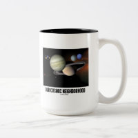 Our Cosmic Neighborhood (Solar System) Two-Tone Coffee Mug