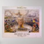 Our Country and Flag by Richard Culver Poster