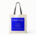Our Echo logo tote bag