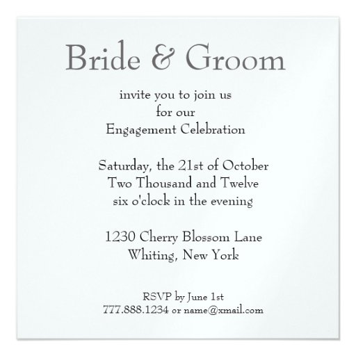 Our Engagement - Elegant Turquoise Blue Rose Announcements